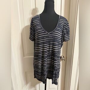 Banana Republic women’s XL Striped V-Neck Women's Top, shirt